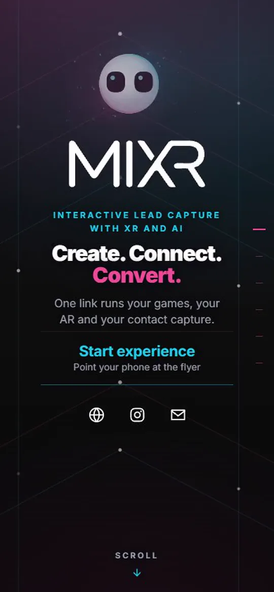 MIXR’s own MIXR Link: games, contact capture and the AI assistant on one page